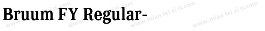 Bruum FY Regular字体转换